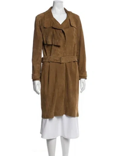 Pre-owned Iro Wool Trench Coat In Neutral