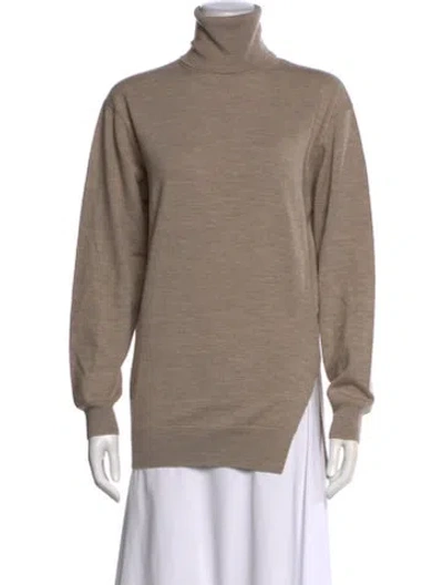 Pre-owned Iro Wool Turtleneck Sweater In Neutral