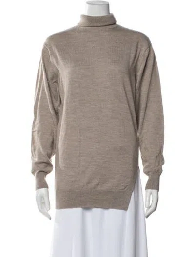 Pre-owned Iro Wool Turtleneck Sweater In Neutrals