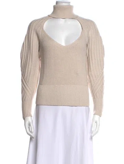 Pre-owned Iro Wool Turtleneck Sweater In Neutrals