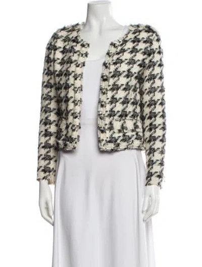 Pre-owned Iro Wool Tweed Pattern Evening Jacket In Multi