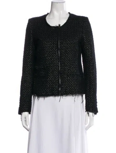 Pre-owned Iro Wool Tweed Pattern Evening Jacket In Multi