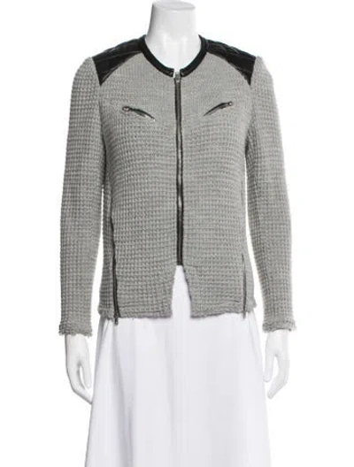 Pre-owned Iro Wool Tweed Pattern Jacket In Multi