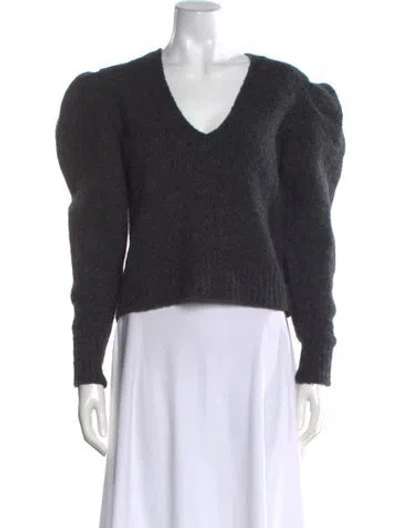 Pre-owned Iro Wool V-neck Sweater In Gray