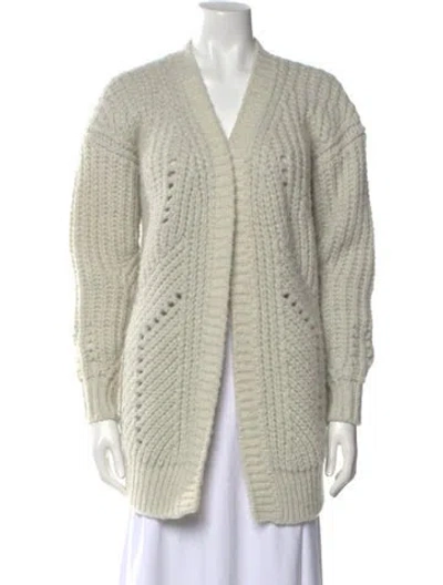 Pre-owned Iro Wool V-neck Sweater In Neutral