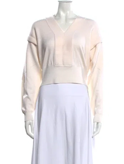 Pre-owned Iro Wool V-neck Sweater W/ Tags In Neutral