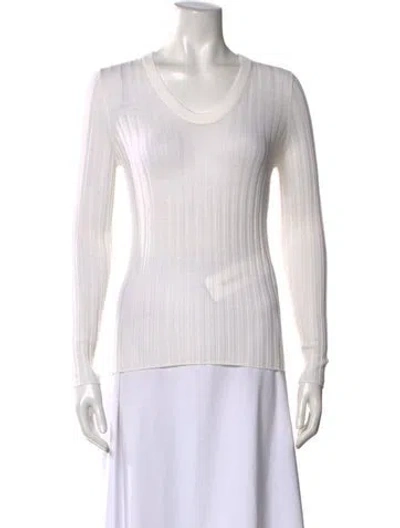Pre-owned Iro Wool V-neck Top In Neutral