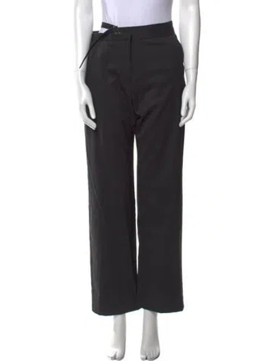 Pre-owned Iro Wool Wide Leg Pants In Black