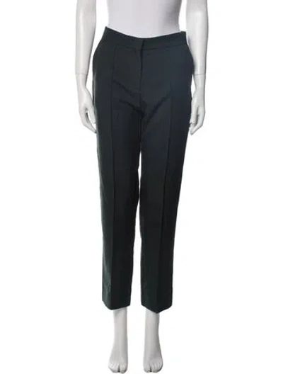 Pre-owned Iro Wool Wide Leg Pants In Blue