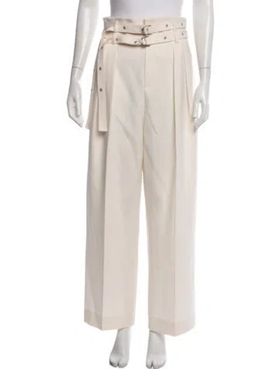 Pre-owned Iro Wool Wide Leg Pants In Neutrals