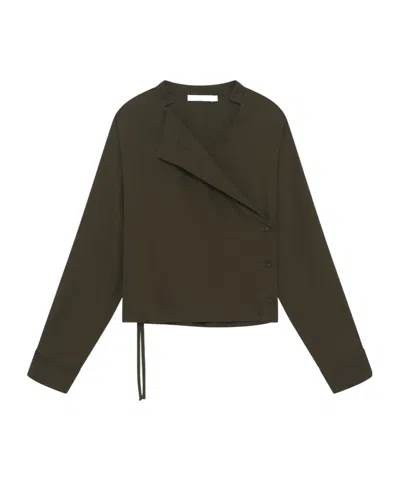 Iro Wrap Top In Black