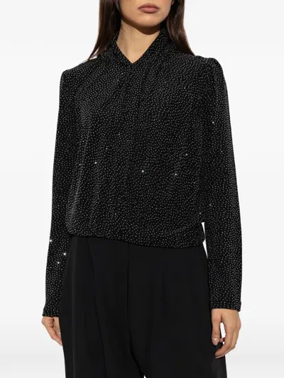 Iro Ysane With Sequins Blouse In Black