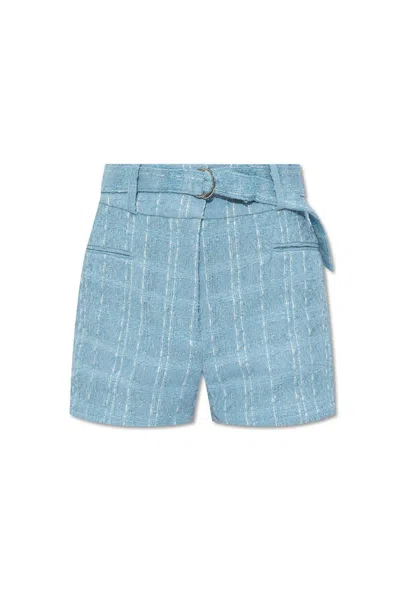 Iro Zaira Tweed Shorts In Blue