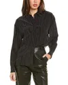 Iro Studded Shirt All-over Pattern In Black