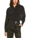 Iro Studded Shirt All-over Pattern In Black