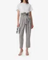 Iro Zinah High Waist Pant In Black & White In Multi