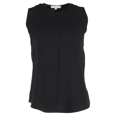 Iro Zipped Tank Top In Black Polyester