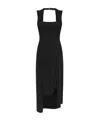Iro Collas Sleeveless High-low Midi Dress In Black