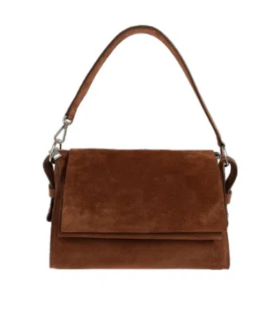 Iro Camera Loop Suede Tote Bag In Brown