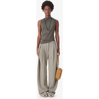 Iro Top Woman Color Green In Gray