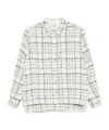 Iro Tweed Checkered Top High-low Hem In White