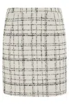 Iro Zuriel Tweed Mini Skirt In W Ecru Black
