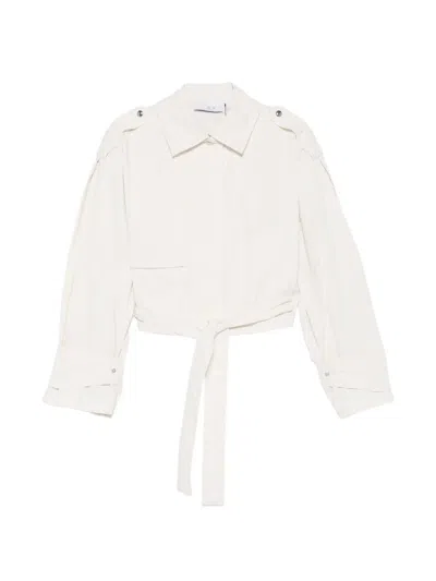 Iro Zynia Tie Waist Jacket In Neutral