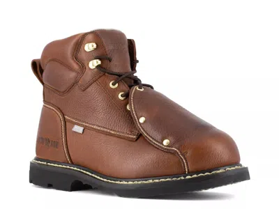 Iron Age Groundbreaker Short Steel Toe Work Boot In Brown