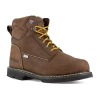 Iron Age Ia5014 Mens Round Steel Toe Work Shoes In Brown