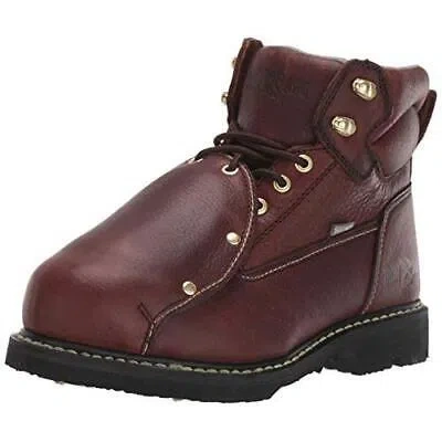 Pre-owned Iron Age Ia5017 Men's Groundbreaker Safety Toe Industrial Boot In Brown