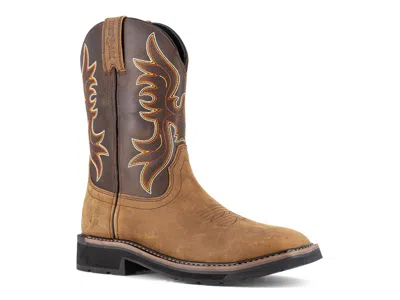 Iron Age Wide Width Outlaw Work Cowboy Boot In Brown