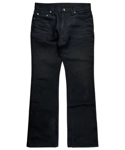Pre-owned Iron Heart 21 oz Bootcut Flared Denim Jeans In Black