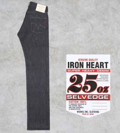 Pre-owned Iron Heart 634-xhs 25oz Selvedge Denim Straight Made In Japan Cotton In Blue