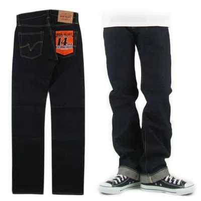 Pre-owned Iron Heart 634s-14 14oz Regular Denim Straight Selvedge Denim 32-40in Japan In Blue