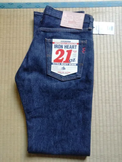 Pre-owned Iron Heart 634z 21oz Regular Denim Straight 32-38in Made In Japan In Blue