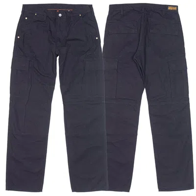 Pre-owned Iron Heart 734 7.6oz Ripstop Cargo Pants One-washed Motorcycle Biker Product In Black