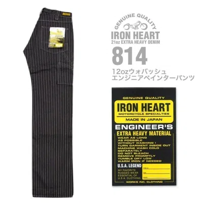Pre-owned Iron Heart 814 12oz Wabash Engineer Painter Pants Black Size 28-34 Biker Jp In Black(one Wash)