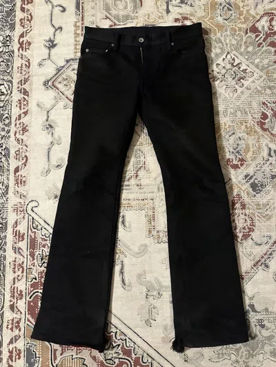 Pre-owned Iron Heart Bootcut 461z 21oz Denim In Black