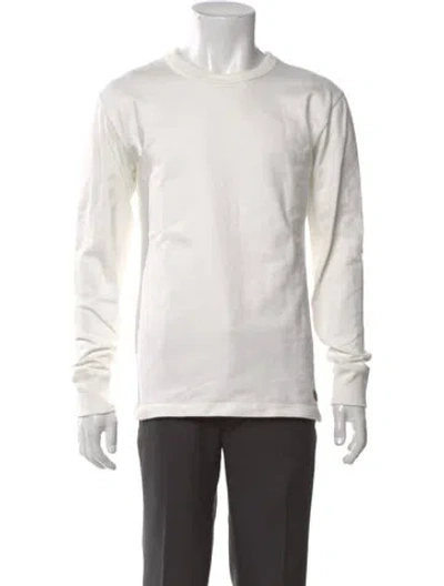 Pre-owned Iron Heart Crew Neck Long Sleeve T-shirt In White