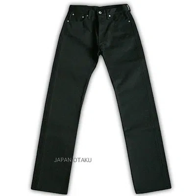 Pre-owned Iron Heart Extra Heavy Real Black Kuroyoroi 21oz Biker Straight Strong Jeans In Gray