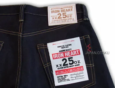 Pre-owned Iron Heart Heavy Weight  Jeans 25oz Japanese Biker Strong Denim In Blue