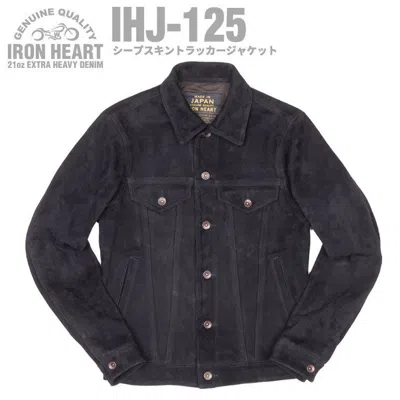 Pre-owned Iron Heart Ihj-125 Sheepskin Tracker Jacket Hair Sheep Size Xs-xl Japan In Black