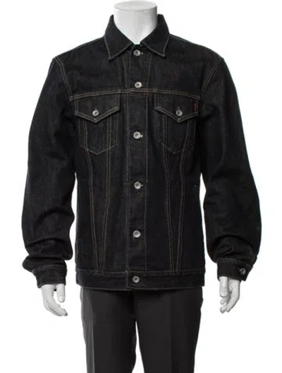 Pre-owned Iron Heart Trucker Jacket In Black