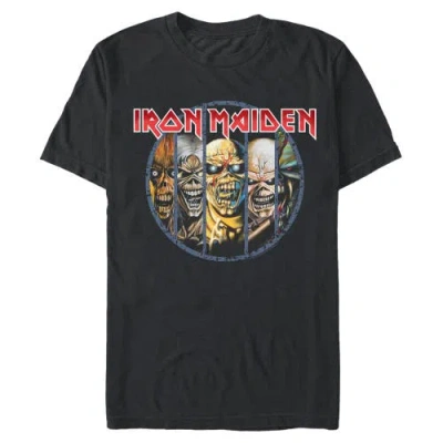 Iron Maiden Classic Faces  Graphic T-shirt In Black