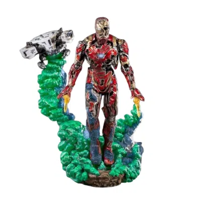 Iron Studios Iron Man Lllusion Deluxe Art Scale 1/10 In Red