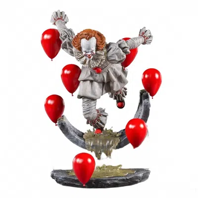 Iron Studios It Chapter Two: Pennywise Deluxe Art Scale 1/10 In Red