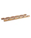 Ironwood Acacia Wine Sticks, Set Of 2 In Brown