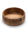 Ironwood Bead Rim 12" Salad Bowl In Brown