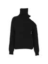 Irreplaceable Cut-out Roll-neck Sweater In Black