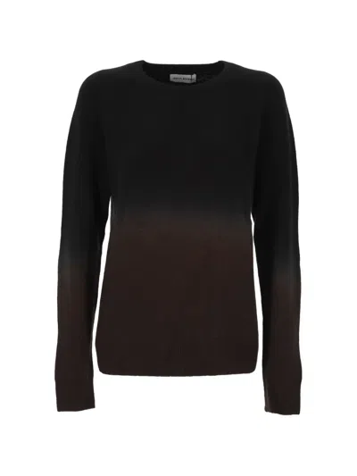 Irreplaceable Ombré Raglan-sleeve Sweater In Black